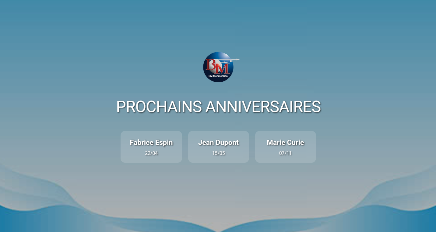 TODD Anniversaires