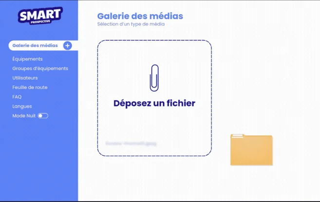 Smart Prospective : Dépôt d'un média